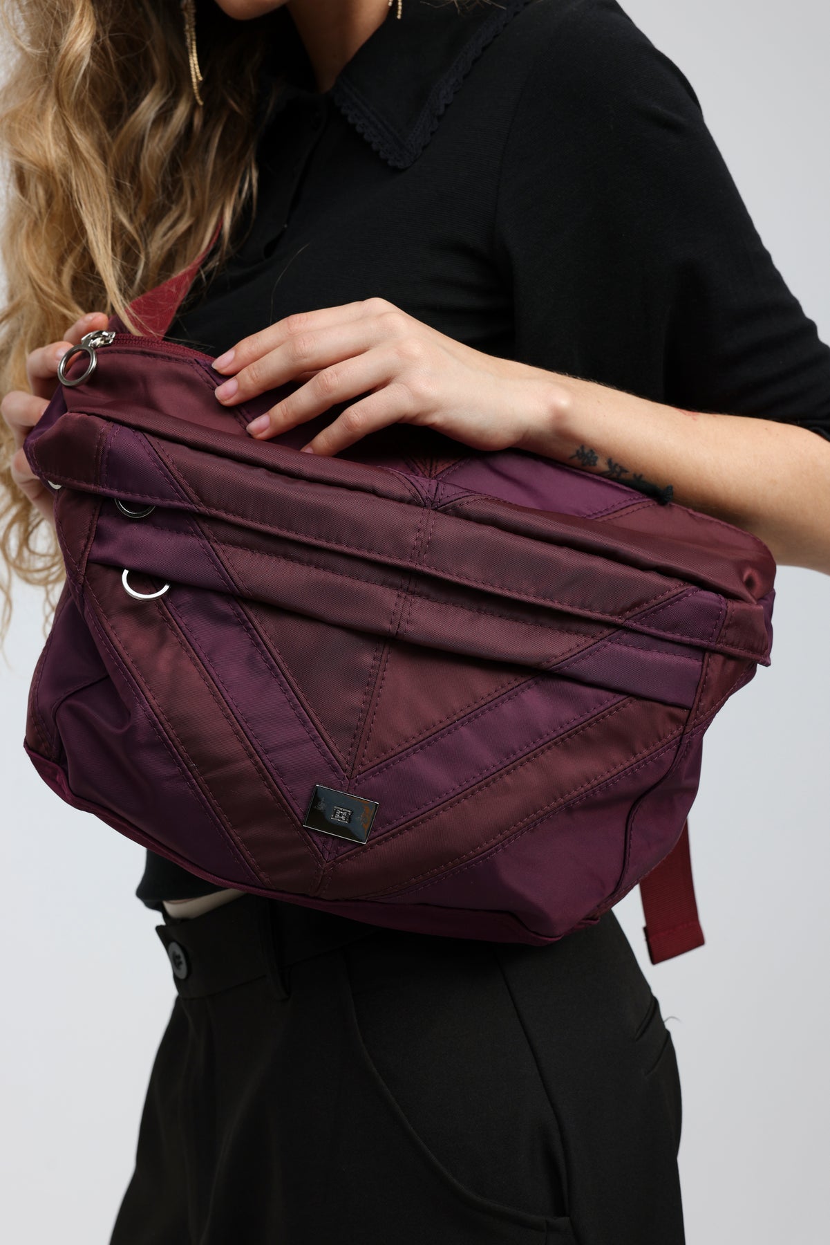 lululemon festival bag black cherry Chevron Wine Belt Bag – SEESTARZ