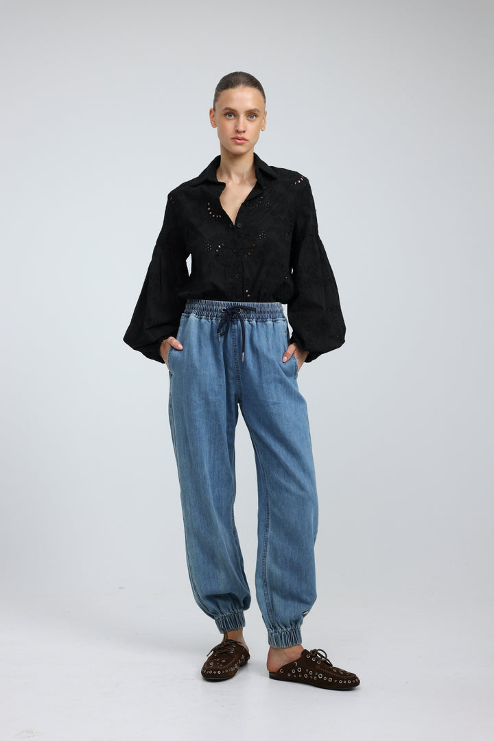 Revision Black Buttoned Shirt