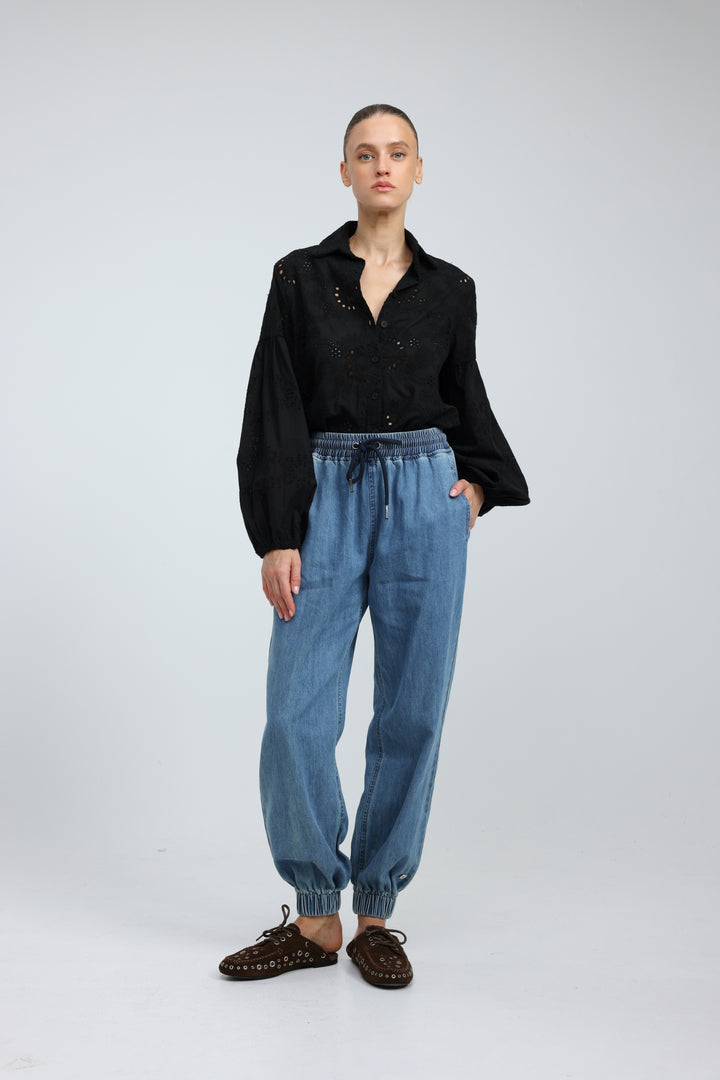 Revision Black Buttoned Shirt