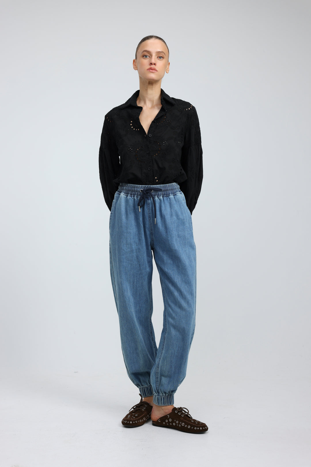 Strategy Blue Denim Joggers