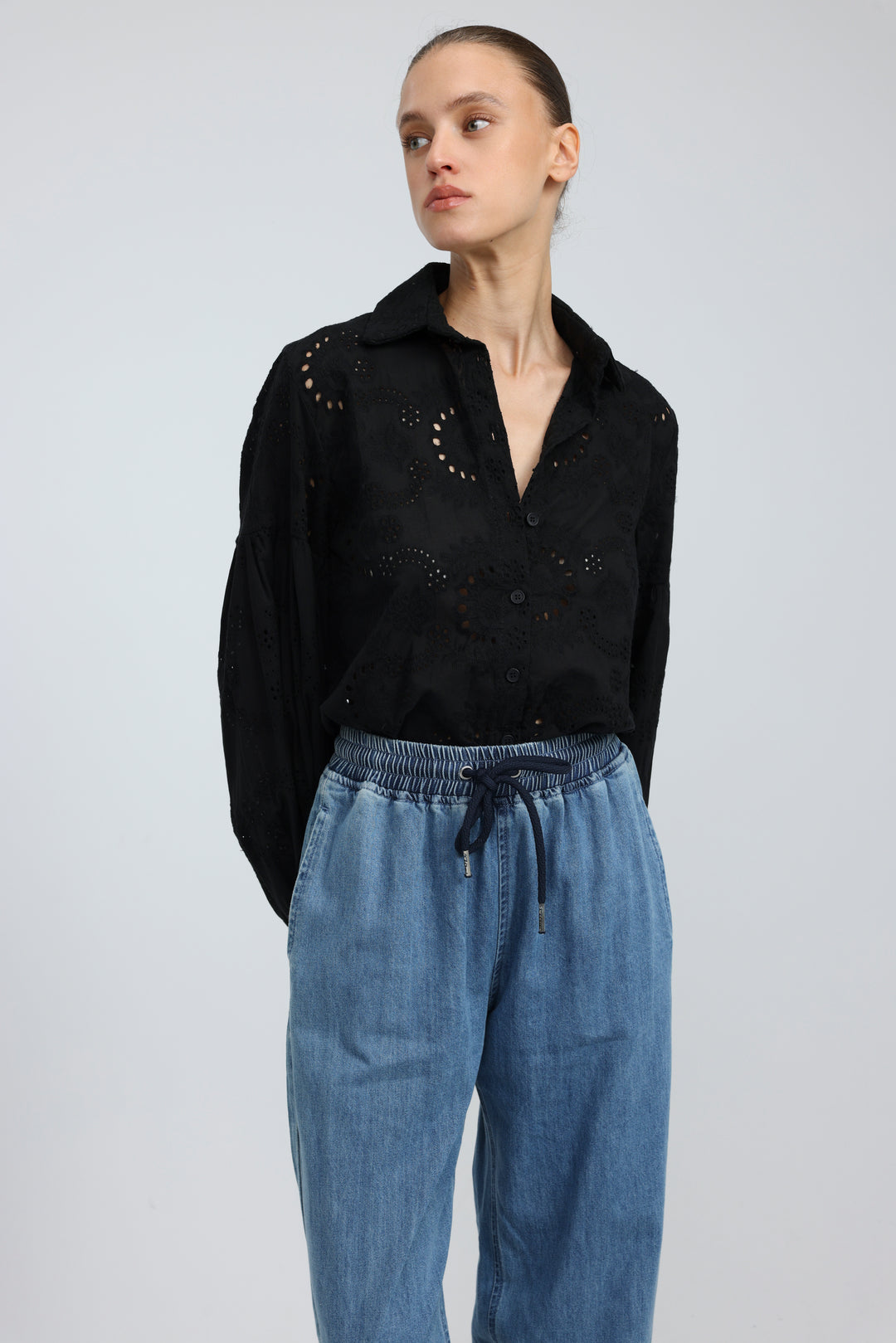 Revision Black Buttoned Shirt