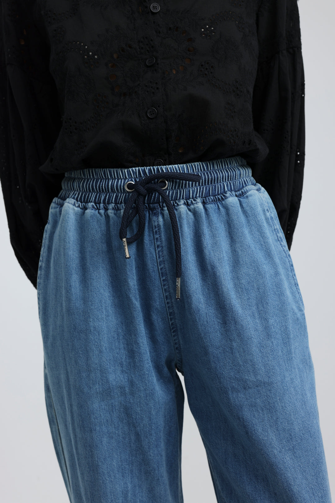 Strategy Blue Denim Joggers