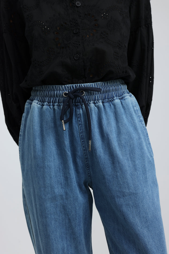 Strategy Blue Denim Joggers
