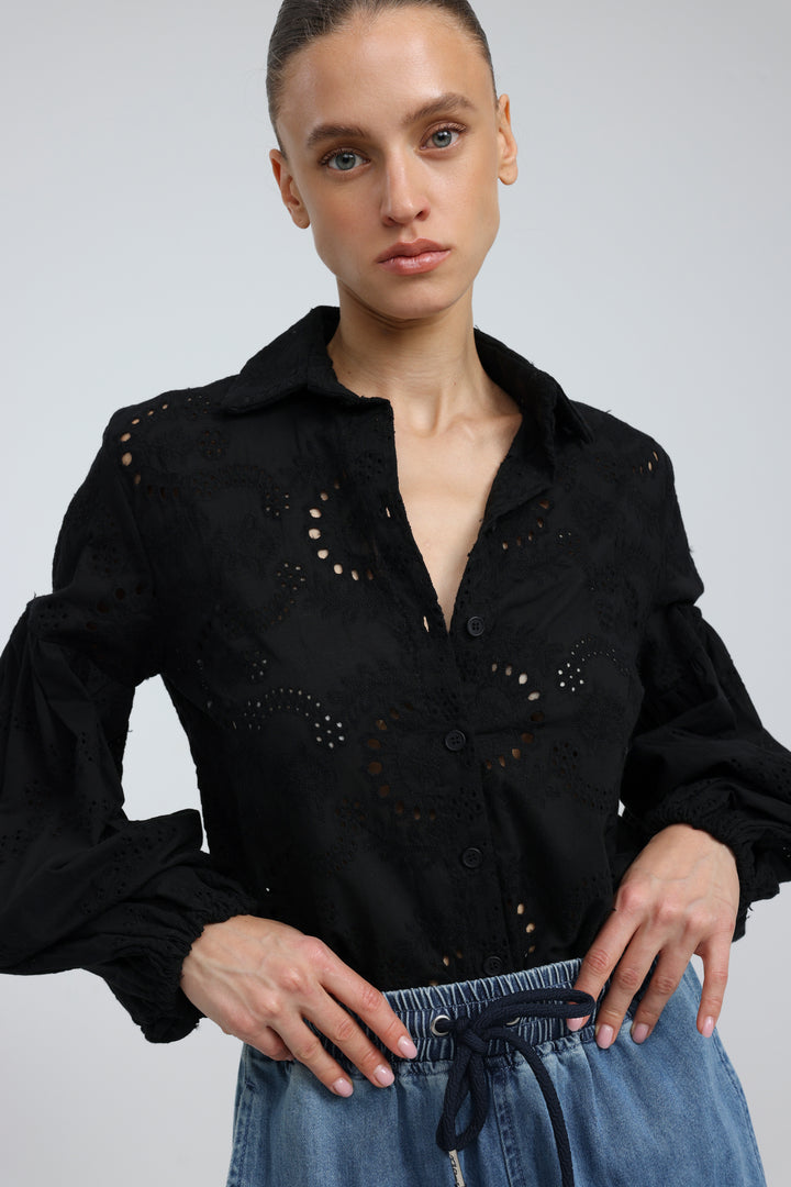 Revision Black Buttoned Shirt