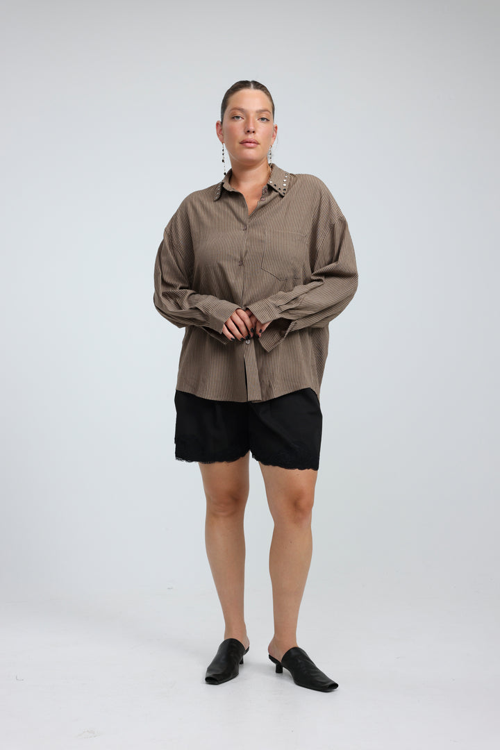 Workflow Brown Buttoned Shirt