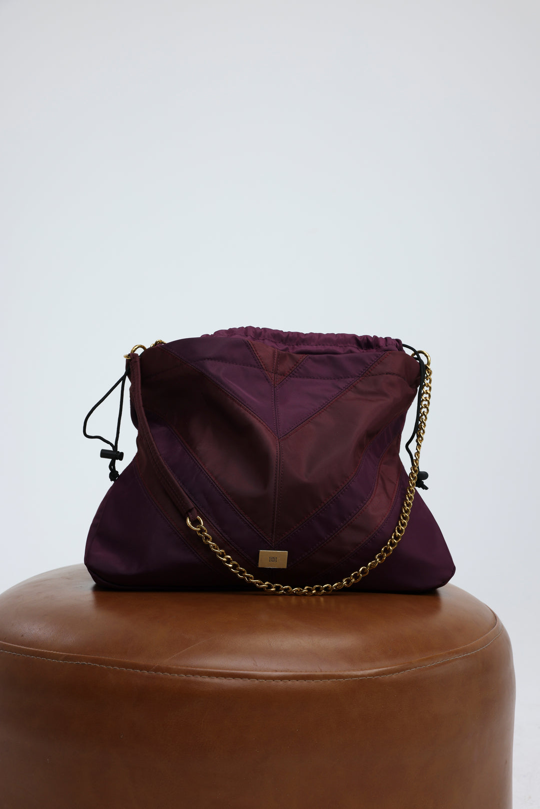 Chevron Wine Side Bag