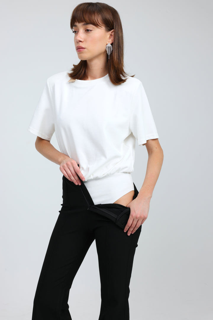 Clearance White Padded Bodysuit