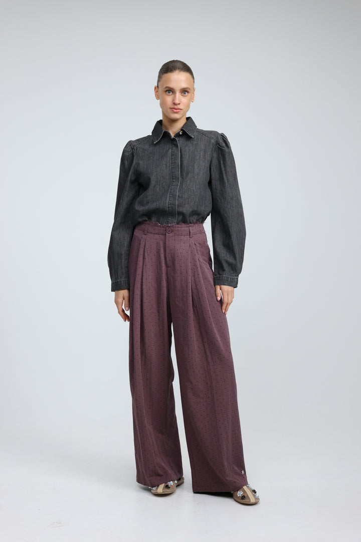 Overtime Black Denim Buttoned  Shirt