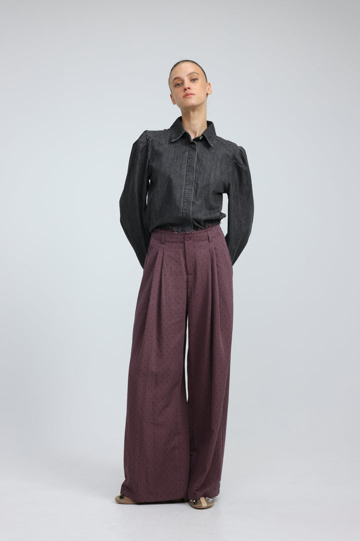 Overtime Black Denim Buttoned  Shirt
