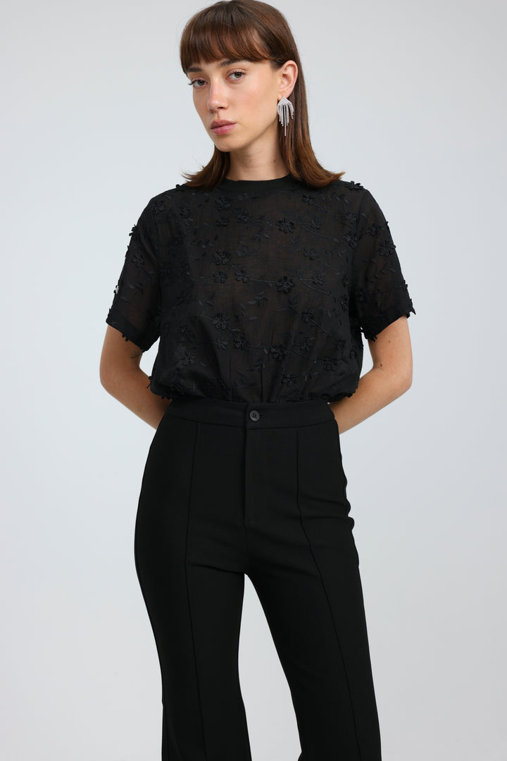 Detail Black Bodysuit