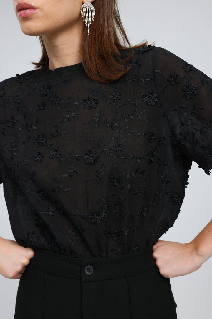 Detail Black Bodysuit