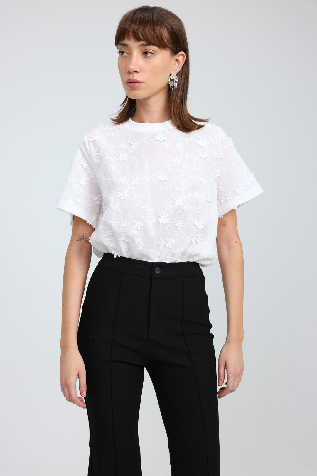 Detail White Bodysuit
