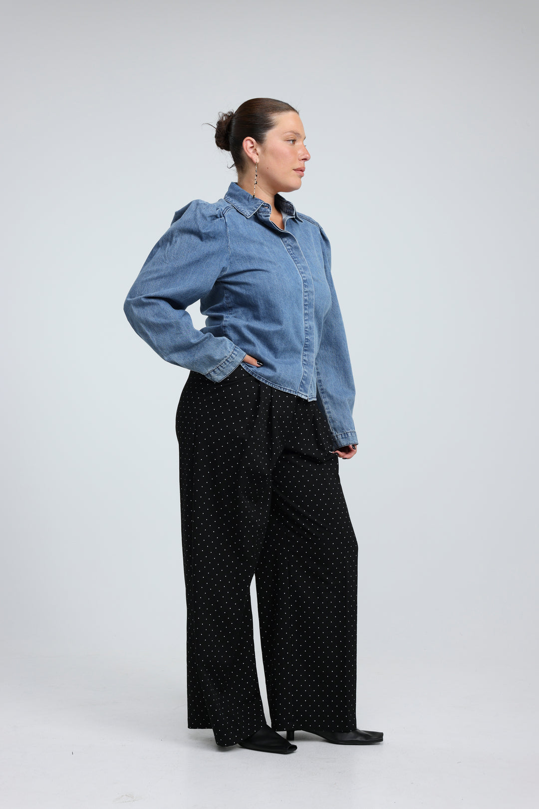 Overtime Blue Denim Buttoned  Shirt