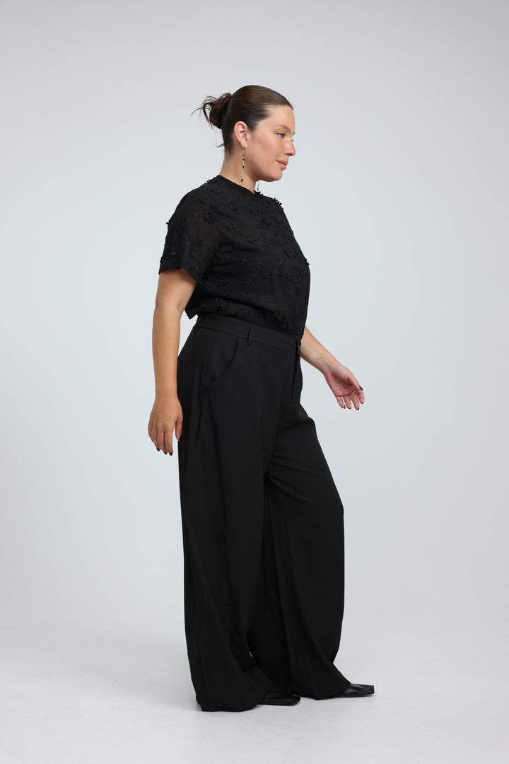 Detail Black Bodysuit