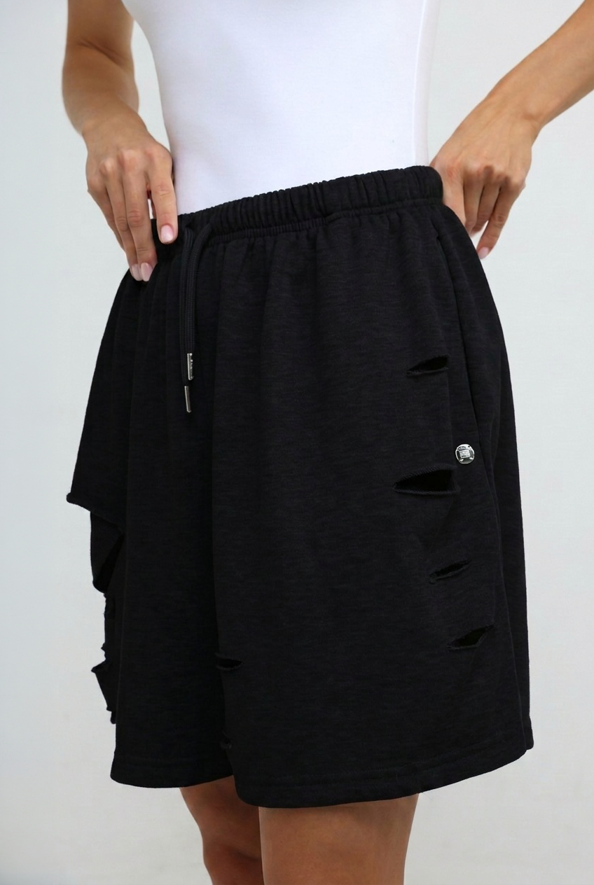 Saw Black Shorts