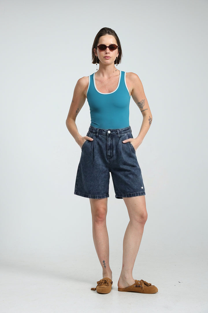 Redefine Blue Denim Shorts