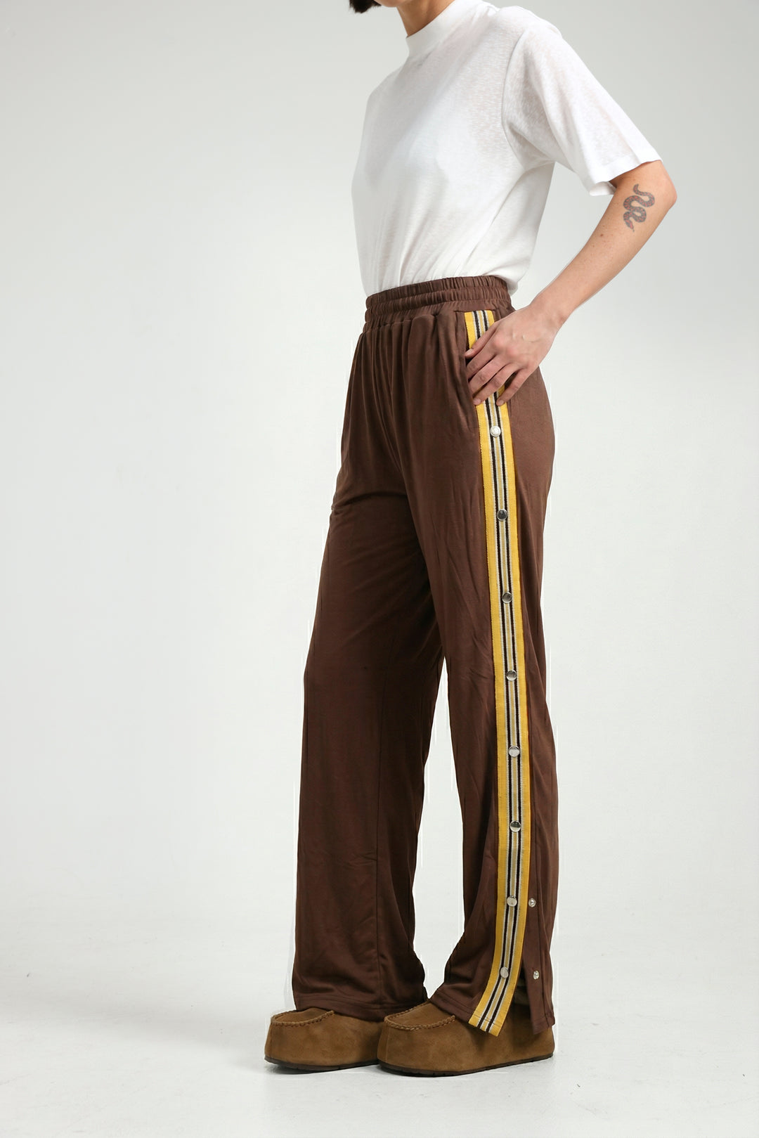 Popper Brown/Mustard Joggers