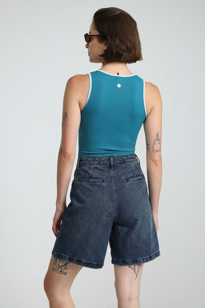 Redefine Blue Denim Shorts