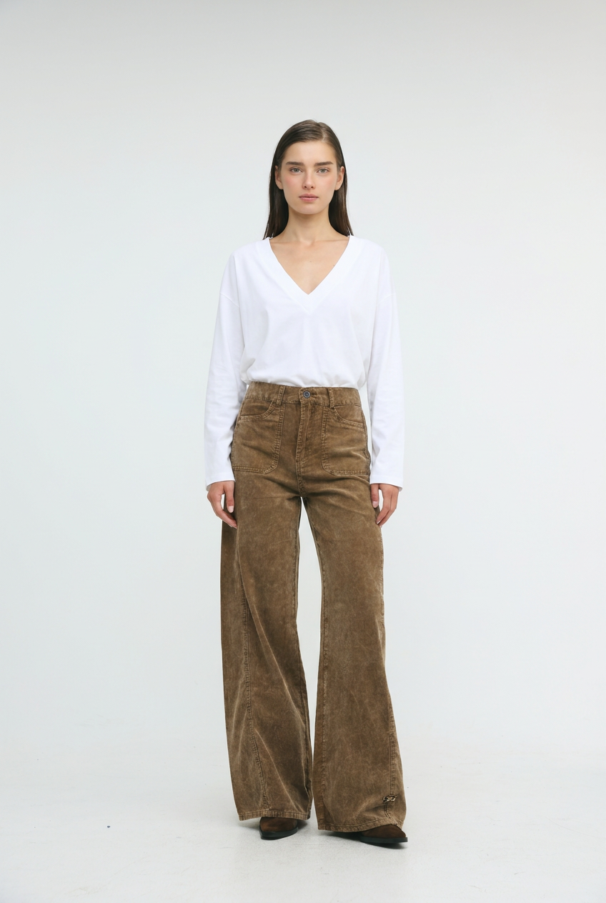 Star 546 Brown Corduroy Denim