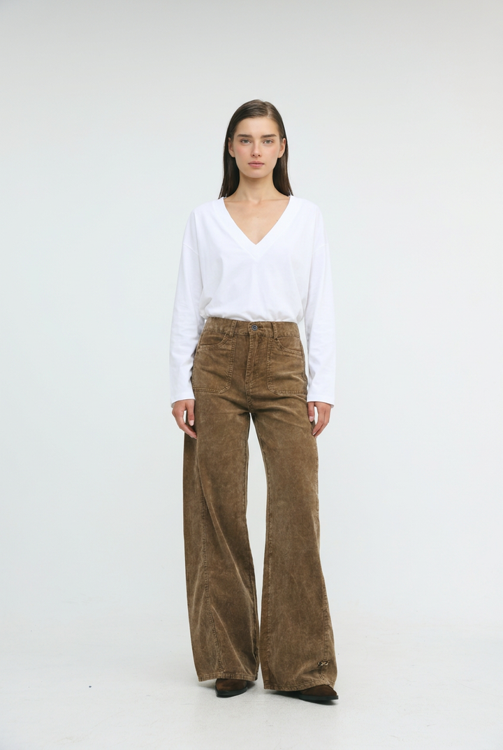 Star 546 Brown Corduroy Denim