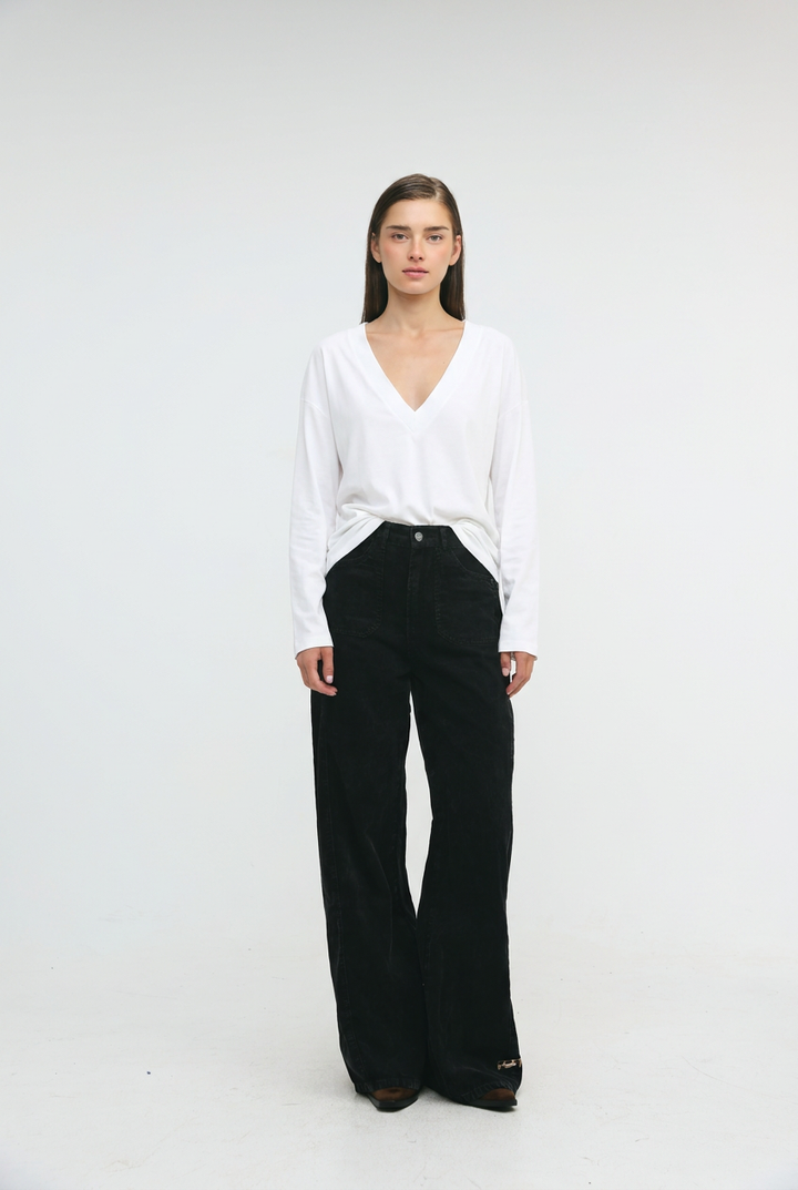 Star 546 Black Corduroy Denim
