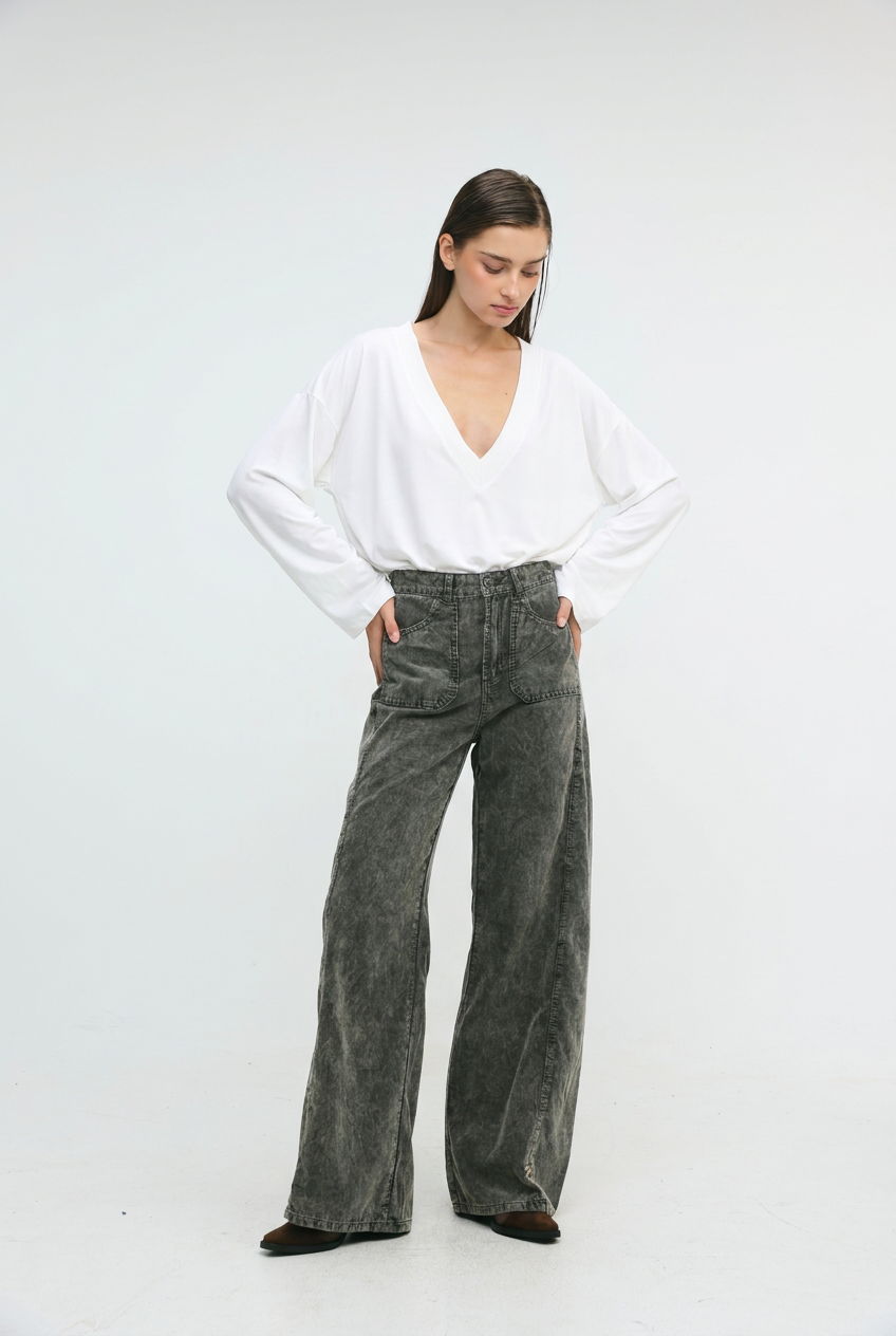 Star 546 Grey Corduroy Denim