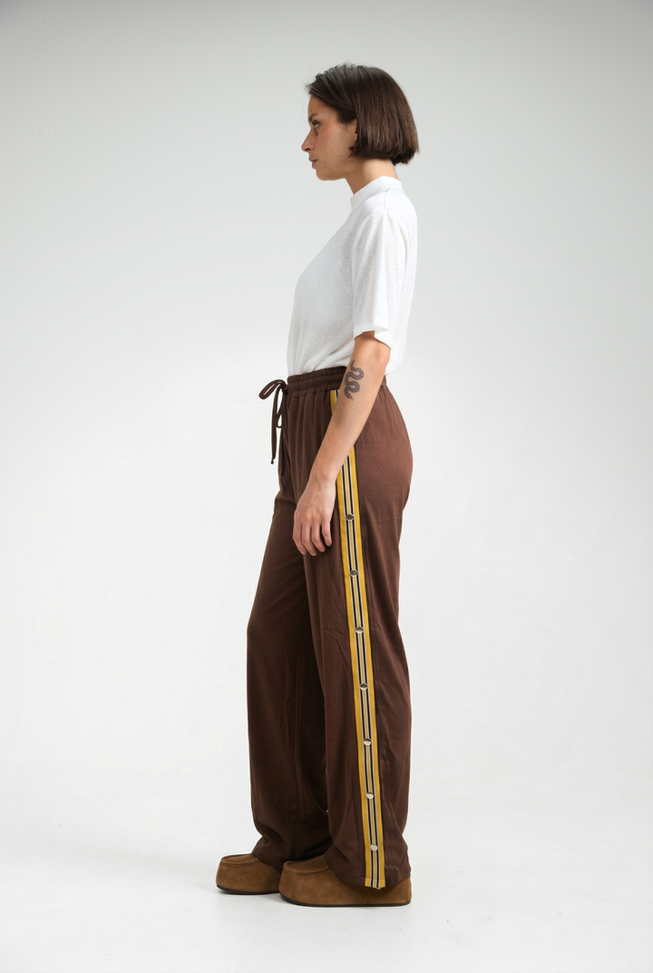 Popper Brown/Mustard Joggers