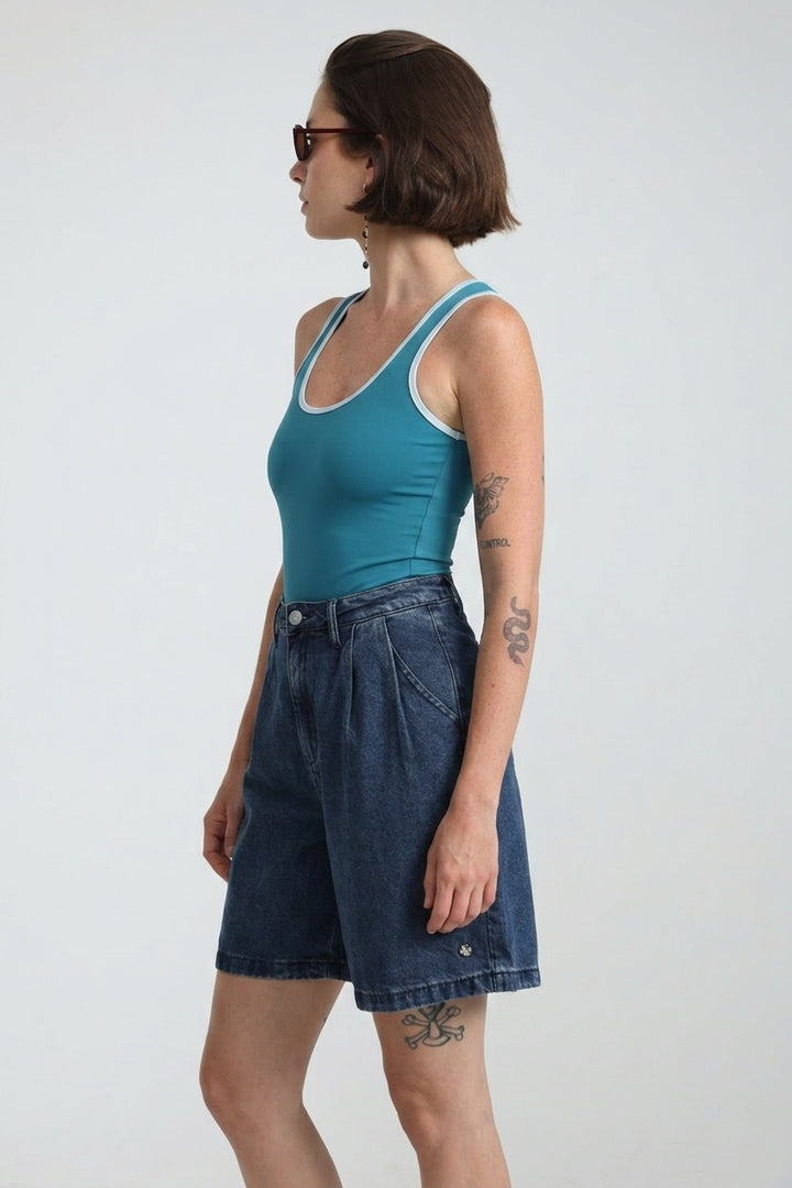 Redefine Blue Denim Shorts
