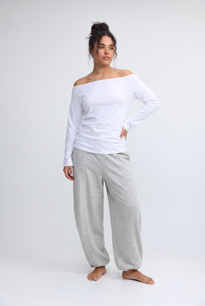 Clean63 Black Off Shoulder Shirt