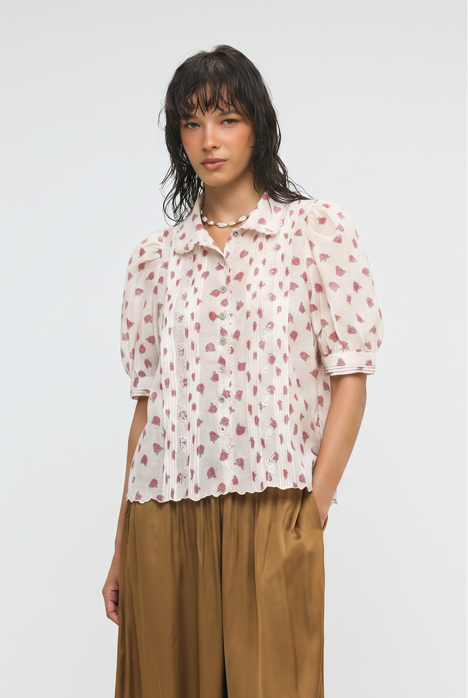 Floral Cream Blouse