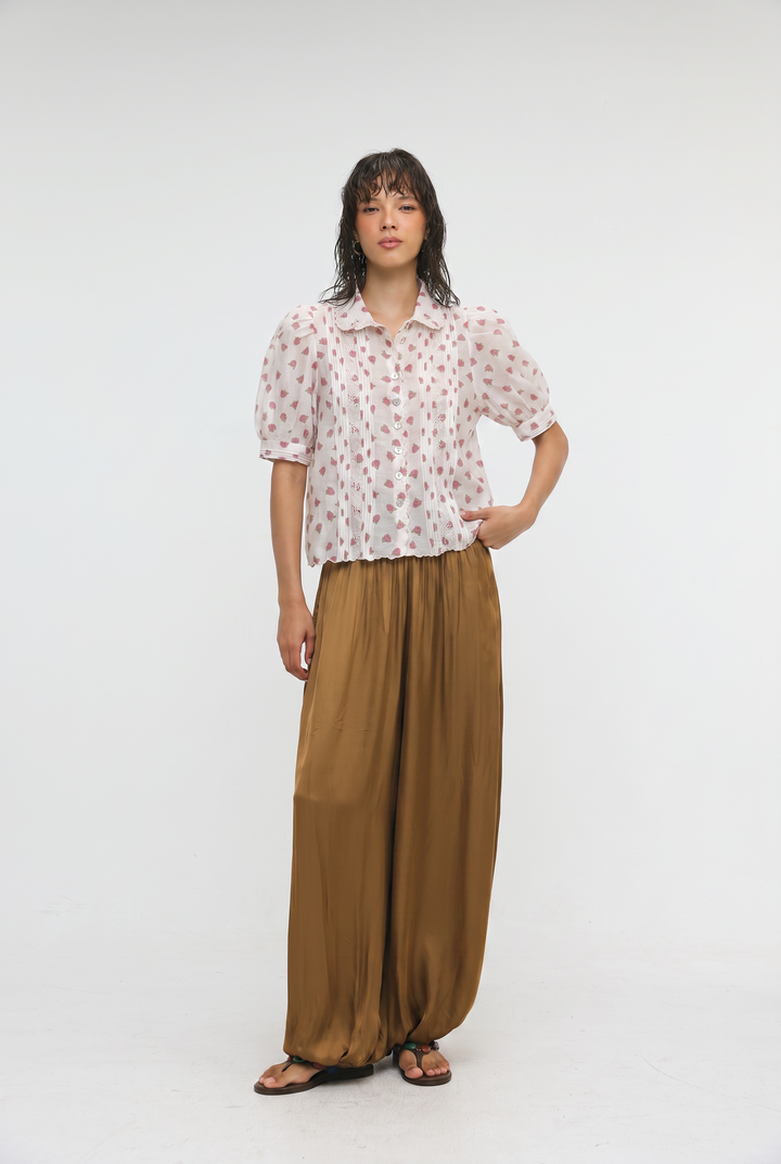 Floral Cream Blouse