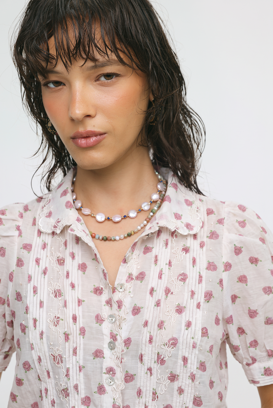 Floral Cream Blouse
