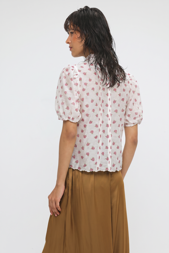 Floral Cream Blouse