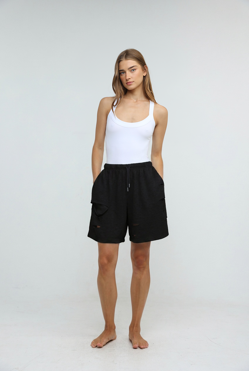 Saw Black Shorts