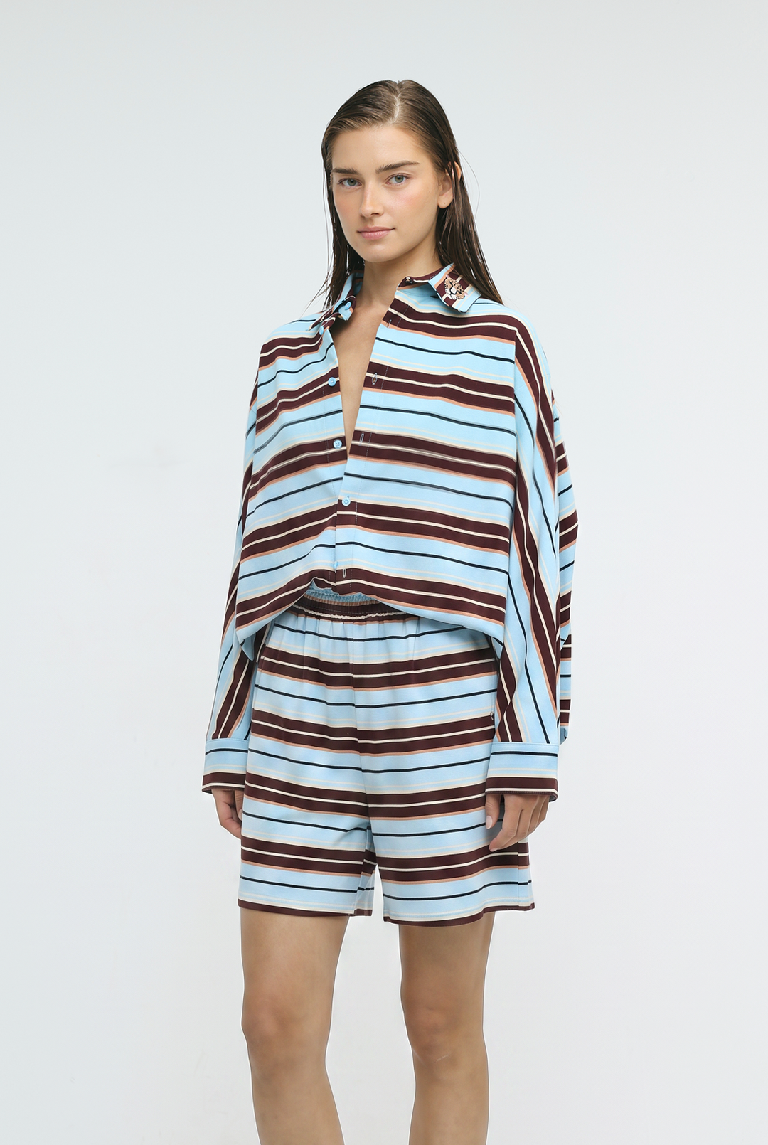 Crossing Blue Stripes Polo