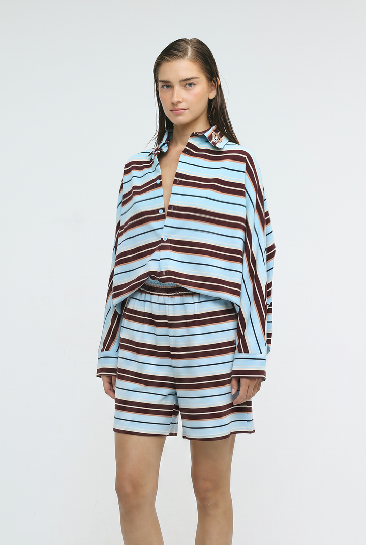 Crossing Blue Stripes Polo