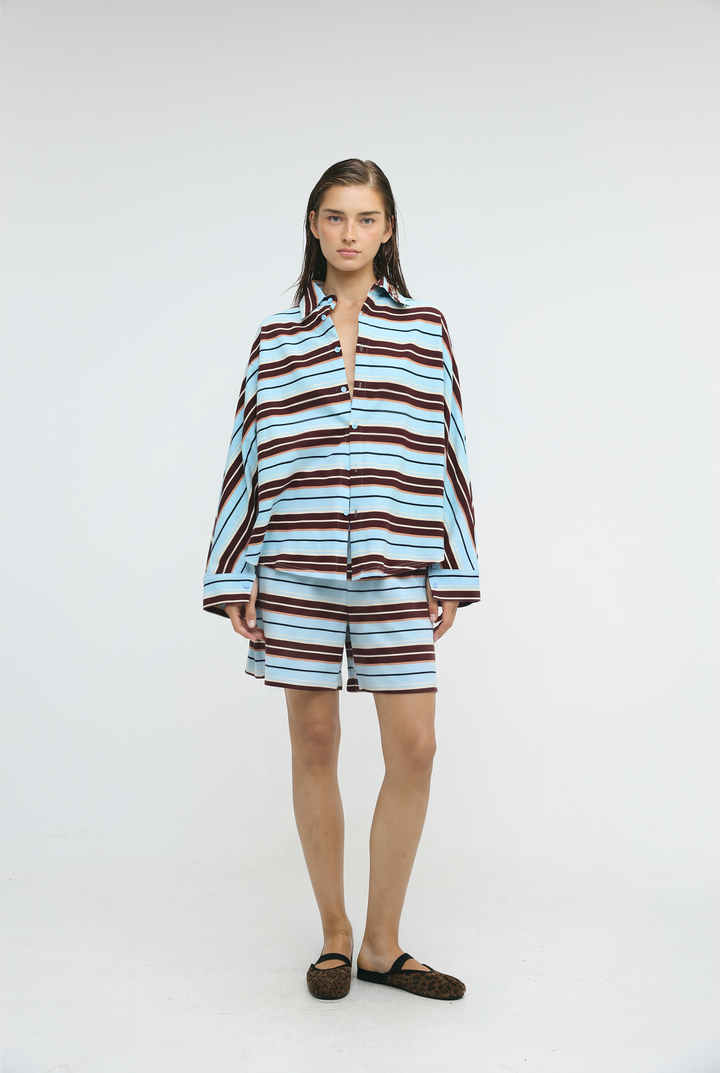 Crossing Blue Stripes Polo