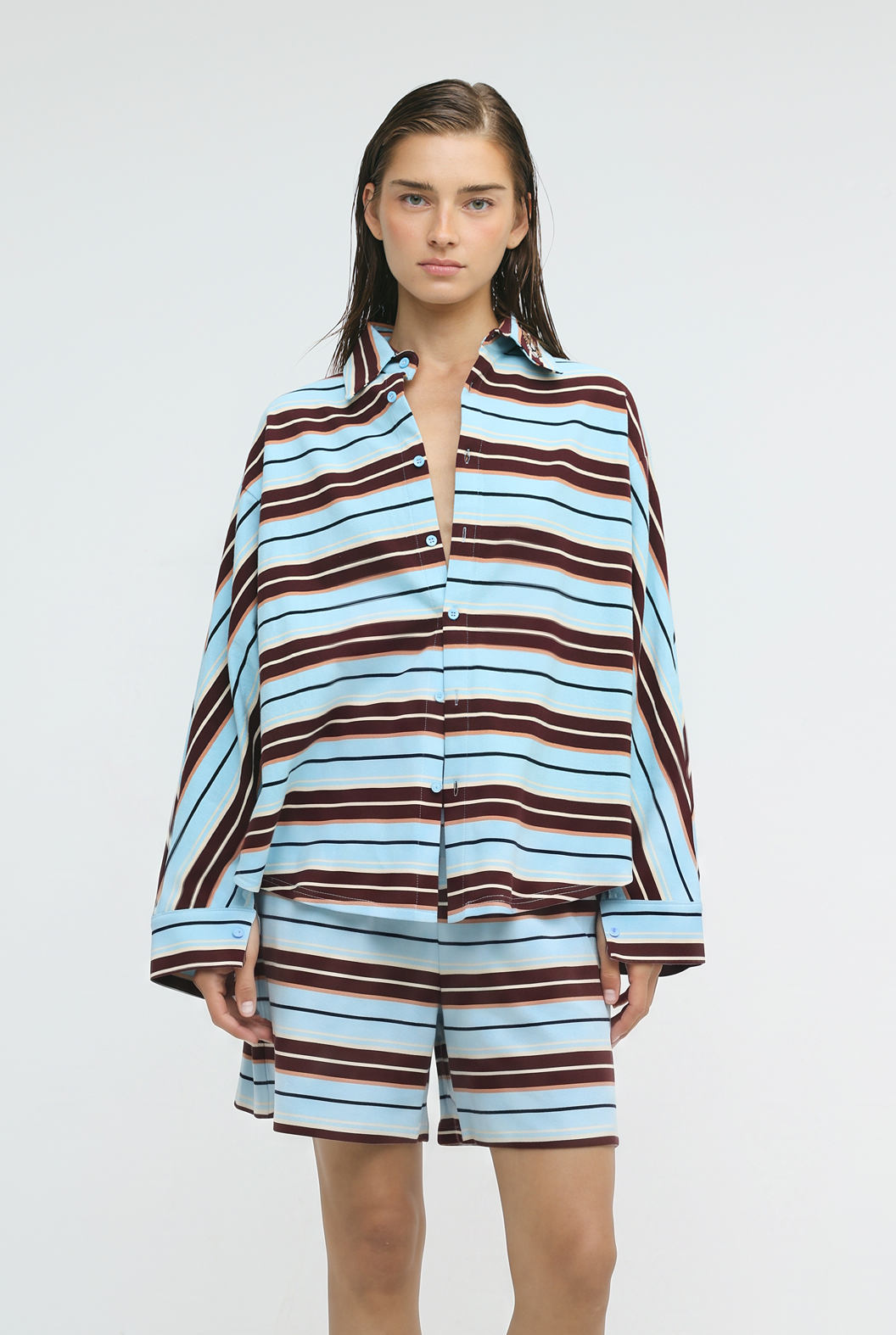 Crossing Blue Stripes Polo