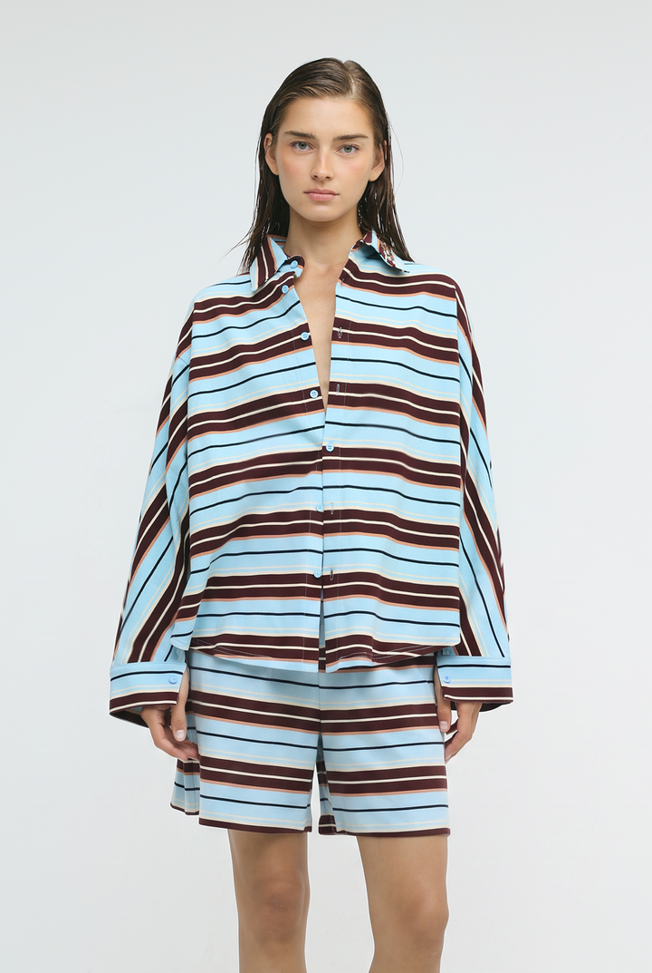 Crossing Blue Stripes Polo