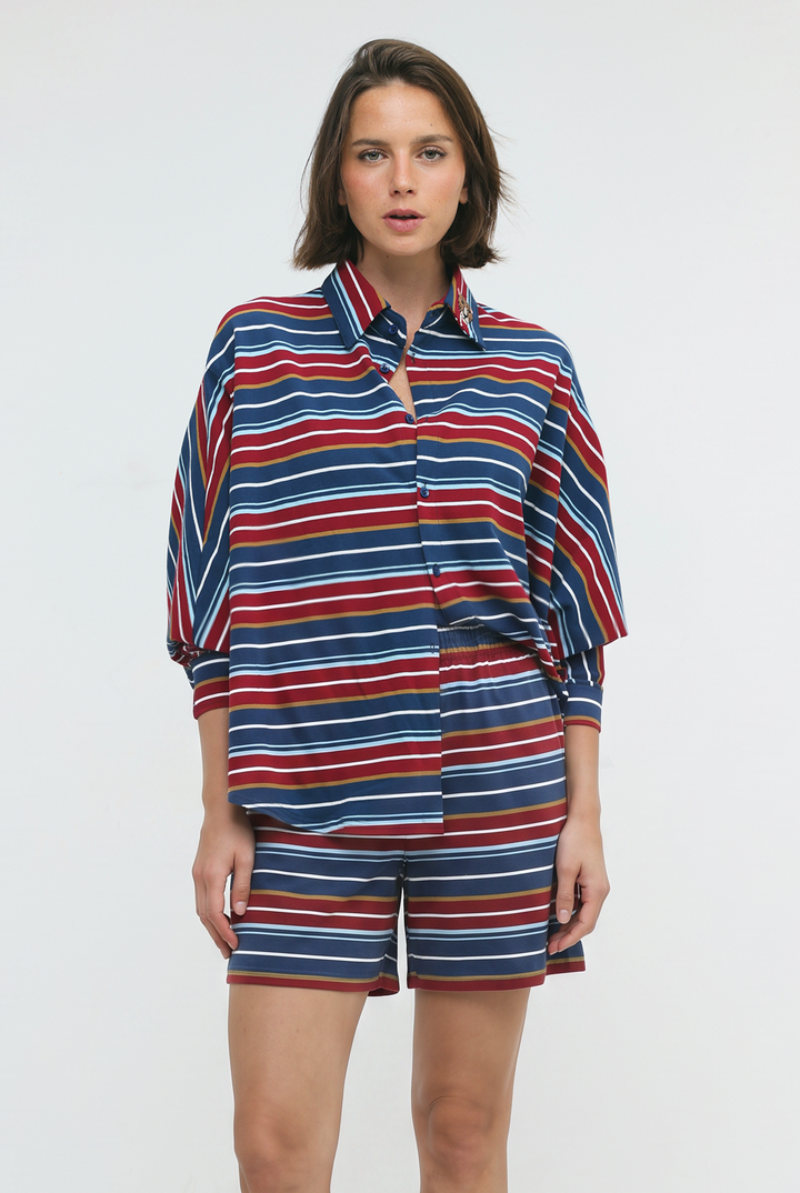 Crossing Wine Stripes Polo