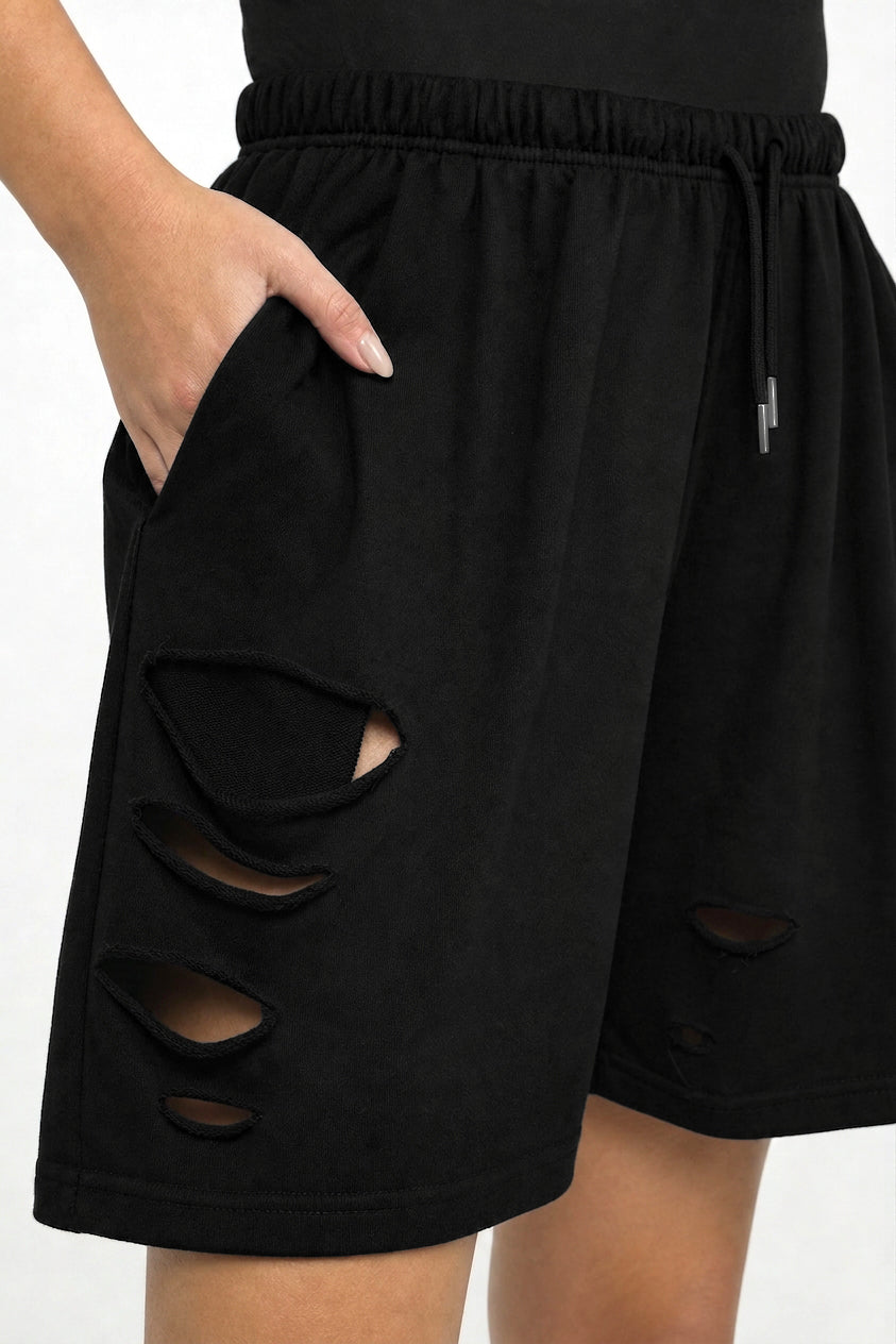 Saw Black Shorts
