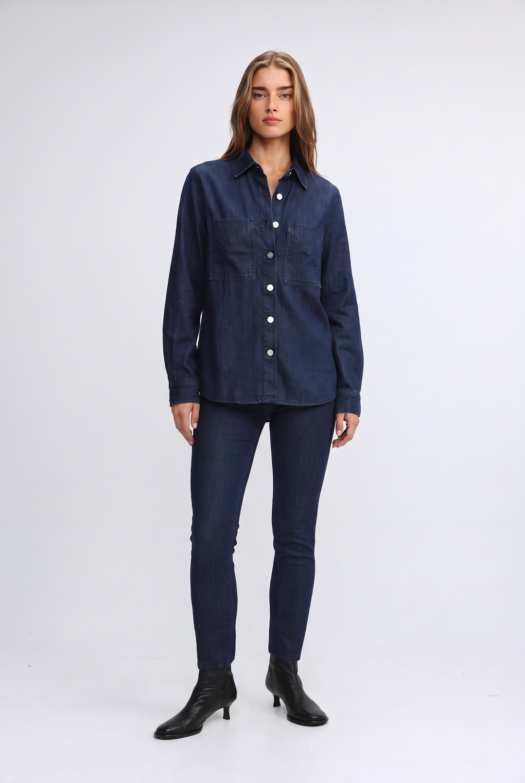 Star 776 Dark Blue Denim Shirt
