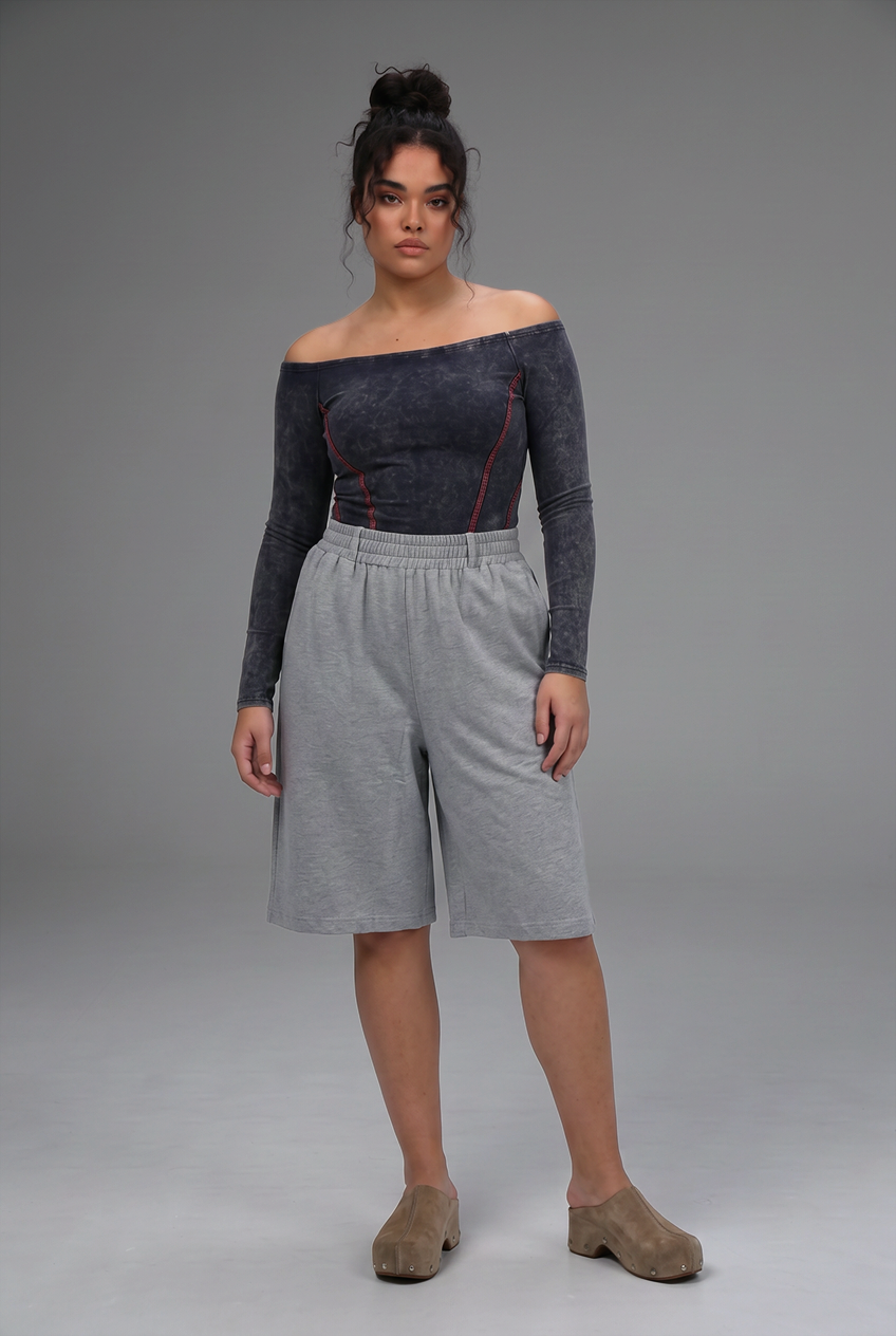 Daniela's Grey Bermuda Shorts