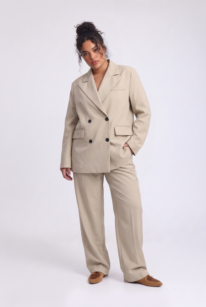 Oversized Tailored Grey Blazer