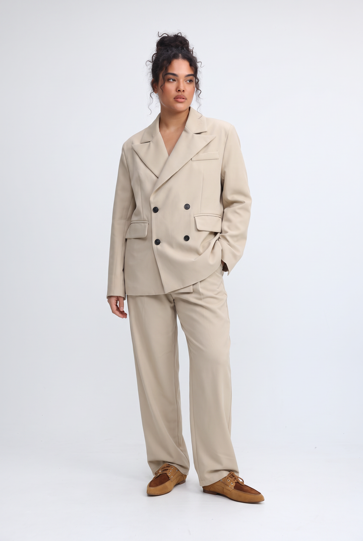 Oversized Tailored Grey Blazer
