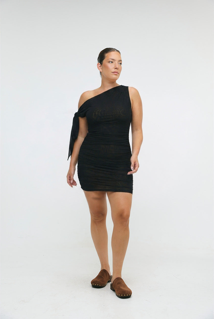 Mykonos Leopard Mini Dress