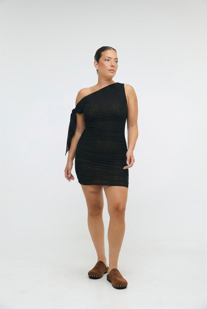 Mykonos Leopard Mini Dress