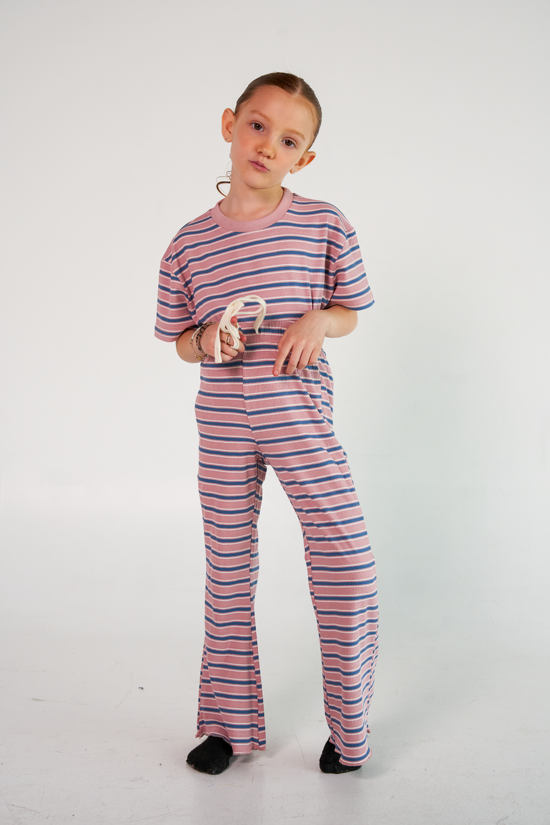 Collab Pink Stripes Kids Set