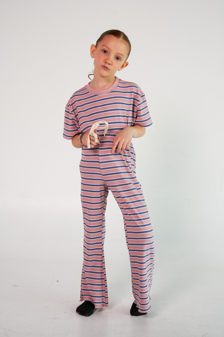 Collab Pink Stripes Kids Set