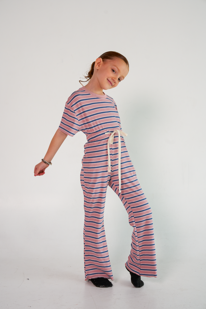 Collab Pink Stripes Kids Set